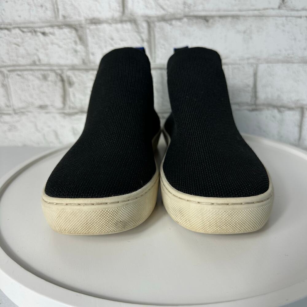 Rothy's Chelsea Boot Ankle Booties Stretch Knit Washable Shoes Black 6 - Picture 3 of 10